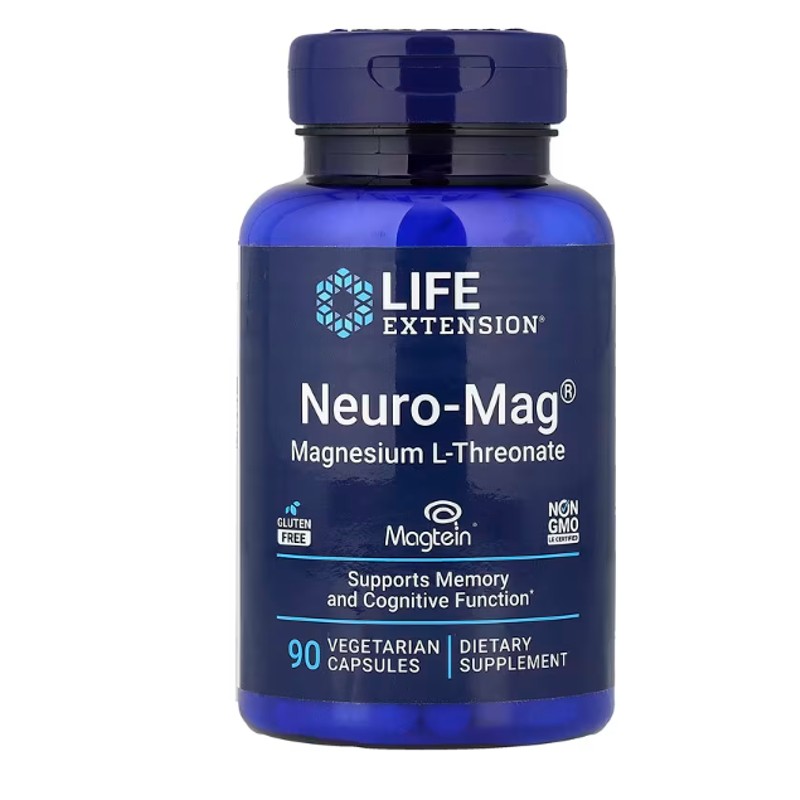 healthkoto-product-LEX-NM090 Life Extension, Neuro-Mag, Magnesium L-Threonate, 90 Vegetarian Capsules - Image 1