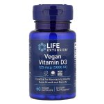 Life Extension, Vegan Vitamin D3, 125 mcg (5000 IU), 60 Vegan Capsules