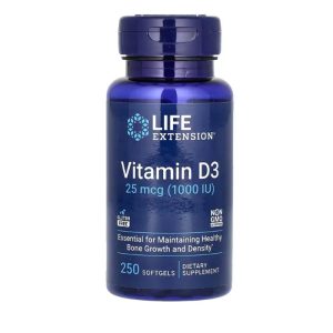 Life Extension, Vitamin D3, 25 mcg (1,000 IU), 250 Softgels
