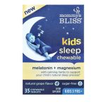 Mommy's Bliss, Kids Sleep Chewable, Melatonin + Magnesium, Kids 3 Yrs+, Natural Grape, 35 Chewable Tablets