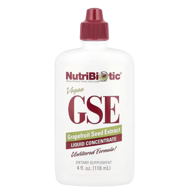 healthkoto-product-NBC-VG118 NutriBiotic, Vegan GSE, Grapefruit Seed Extract, Liquid Concentrate, 100 mg, 4 fl oz (118 ml) - Image 1