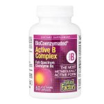 Natural Factors BioCoenzymated, Active B Complex, 60 Vegetarian Capsules