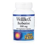 Natural Factors, WellBetX Berberine, 500 mg, 60 veg Capsules