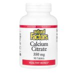Natural Factors, Calcium Citrate, 350 mg, 90 Tablets