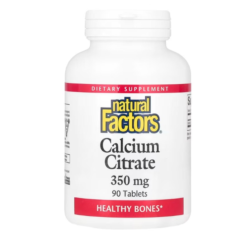 healthkoto-product-NFS-CT090 Natural Factors, Calcium Citrate, 350 mg, 90 Tablets - Image 1