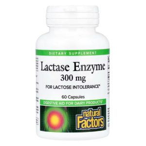 Natural Factors, Lactase Enzyme, 300 mg, 60 Capsules