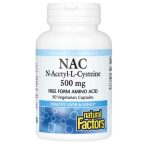 Natural Factors, NAC, N-Acetyl-L Cysteine, 500 mg, 90 Vegetarian Capsules