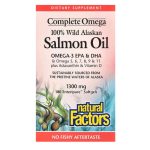 Natural Factors, 100% Wild Alaskan Salmon Oil, 1300 mg, 180 Enteripure Softgels