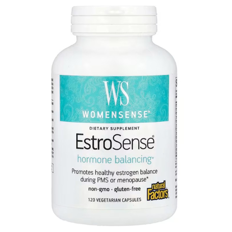 healthkoto-product-NFS-WS120 Natural Factors, WomenSense®, EstroSense®, 120 Vegetarian Capsules - Image 1