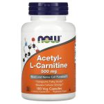 Now Foods, Acetyl-L-Carnitine, 500 mg, 100 Veg Capsules