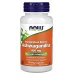 NOW Foods, Ashwagandha, Standardized Extract, 450 mg, 90 Veg Capsules