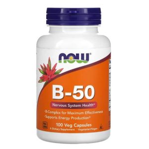 NOW Foods, B-50, 100 Veg Capsules