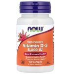 Now Foods, Vitamin D-3 High Potency, 5,000 IU, 120 Softgels