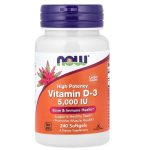 Now Foods, Vitamin D-3 High Potency, 5,000 IU, 240 Softgels