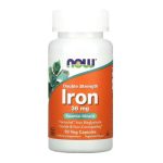 NOW Foods, Iron, Double Strength, 36 mg, 90 Veg Capsules