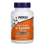 Now Foods, Double Strength L-Lysine, 1000 mg, 100 Tablets