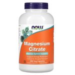NOW Foods, Magnesium Citrate, 60 Veg Capsules