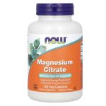 Now Foods, Magnesium Citrate, 120 Veg Capsules
