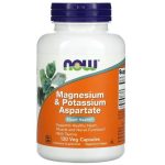 Now Foods, Magnesium & Potassium Aspartate, 120 Veg Capsules