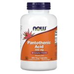 Now Foods, Pantothenic Acid, 500 mg, 250 Capsules