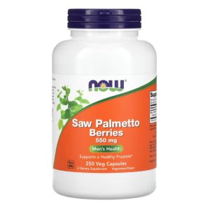 NOW Foods, Saw Palmetto Berries, 550 mg, 250 Veg Capsules