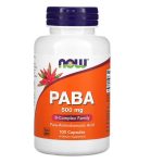 NOW Foods, PABA, 500 mg, 100 Capsules