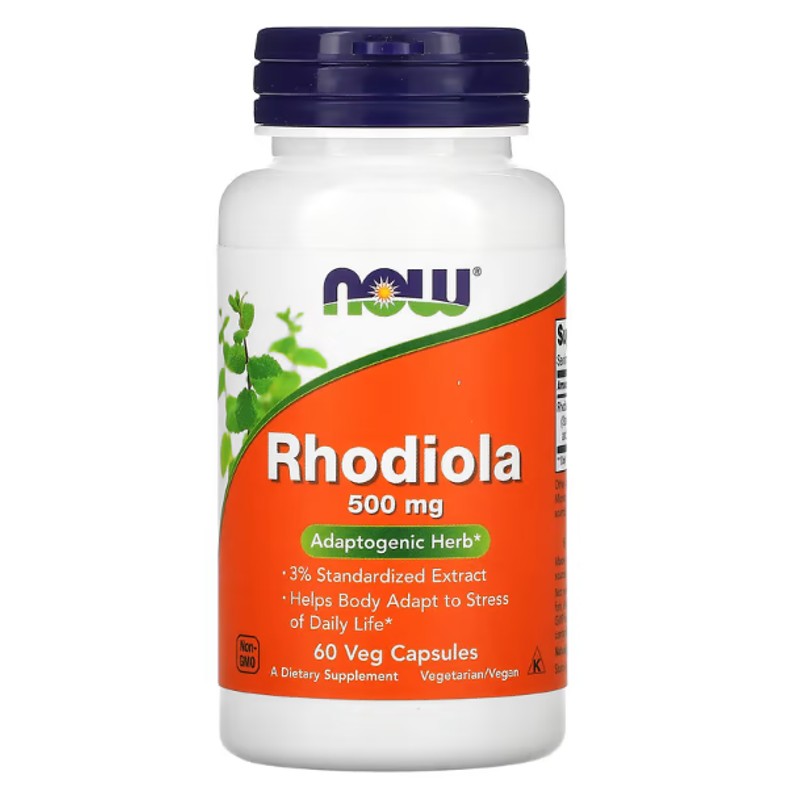 healthkoto-product-NOW-RV060 NOW Foods, Rhodiola, 500 mg, 60 Veg Capsules - Image 1