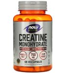 NOW Foods, Sports, Creatine Monohydrate, 120 Veg Capsules (750 mg per Capsule)
