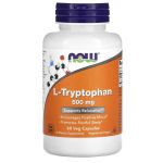 NOW Foods, L-Tryptophan, 60 Veg Capsules (500 mg per Capsule)