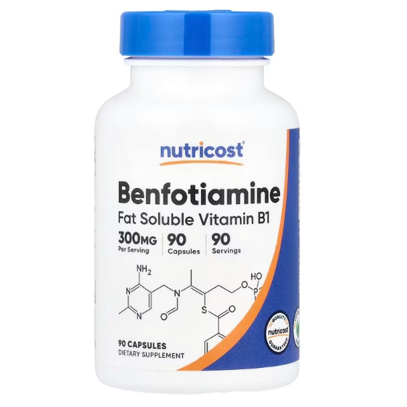healthkoto-product-NTC-BB090 Nutricost, Benfotiamine, 300 mg, 90 Capsules - Image 1