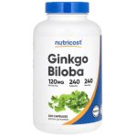 Nutricost, Ginkgo Biloba, 120 mg, 240 Capsules