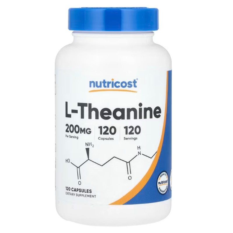 healthkoto-product-NTC-LT120 Nutricost, L-Theanine, 200 mg, 120 Capsules - Image 1