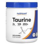 Nutricost, Taurine, Unflavored, 8.9 oz (250 g)