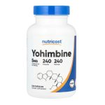 Nutricost, Yohimbine, 5 mg, 240 Capsules