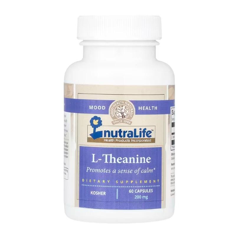healthkoto-product-NUL-LT060 NutraLife, L-Theanine, 200 mg 60 Capsules - Image 1
