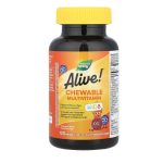 Nature's Way, Alive! Once Daily, Kid's Chewable Multi-Vitamins, 120 Tablets