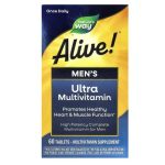 Nature's Way, Alive! Once Daily, Men's Ultra Multi-Vitamin, 60 Tablets