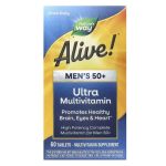 Nature's Way, Alive! Once Daily, Men's 50+ Multi-Vitamin, 60 Tablets