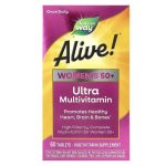 Nature's Way, Alive! Once Daily, Women's 50+ Ultra Potency Multi-Vitamin, 60 Tablets