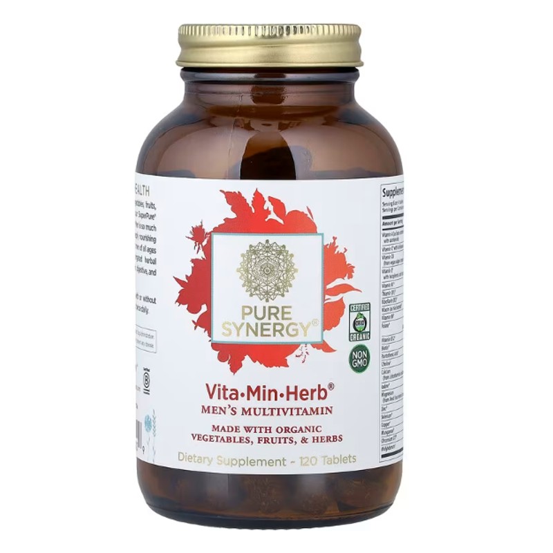 healthkoto-product-PRS-MM120 Pure Synergy, Vita·Min·Herb, Men's Multivitamin, 120 Tablets - Image 1