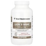 Real Mushrooms, Lion's Mane, Mushroom Extract Powder, 300 Capsules