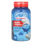 The Smurfs, Kids Gummy, Multi-Vitamin, Ages 3+, Smurf Berry, 100 Gummies