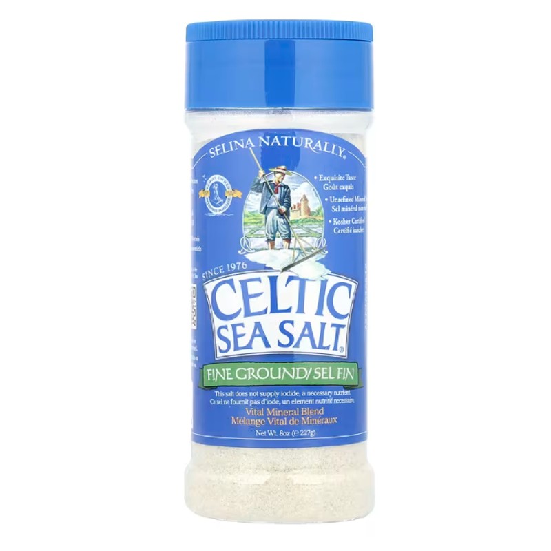 healthkoto-product-SNC-FG227 Celtic Sea Salt, Fine Ground, Vital Mineral Blend, 8 oz (227 g) - Image 1