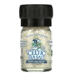 Celtic Sea Salt, Light Grey Celtic, Vital Mineral Blend, Mini Salt Grinder, 1.8 oz (51 g)