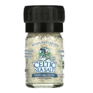 Celtic Sea Salt, Light Grey Celtic, Vital Mineral Blend, Mini Salt Grinder, 1.8 oz (51 g)