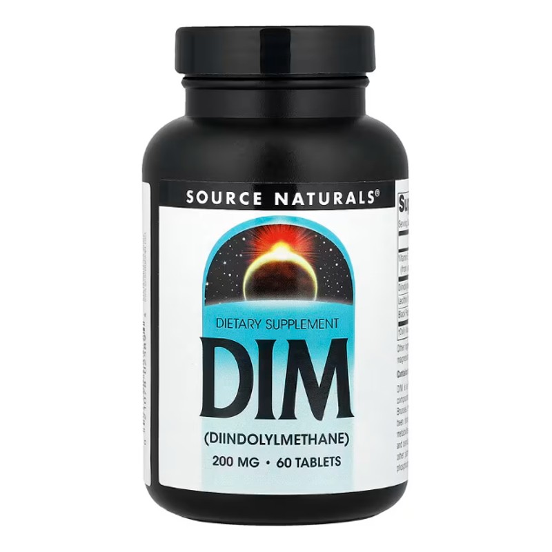 healthkoto-product-SNS-DM060 Source Naturals, DIM, 200 mg, 60 Tablets - Image 1