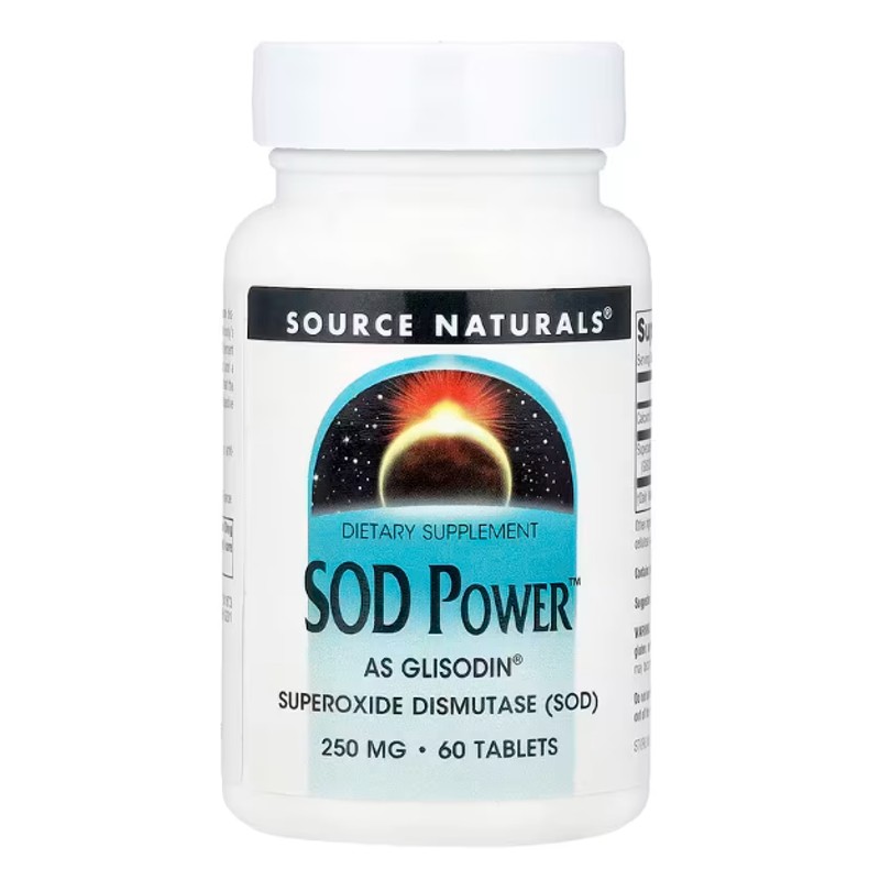 healthkoto-product-SNS-SP060 Source Naturals, SOD Power 250 mg 60 Tablets - Image 1