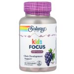Solaray, Kids, Focus Chewables, Natural Grape, 60 Chewables