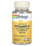 Solaray, Timed Release Vitamin C, 500 mg, 100 VegCaps