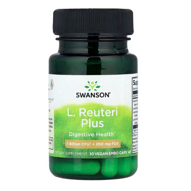 healthkoto-product-SWS-LR030 Swanson, L. Reuteri Plus, 30 Vegan EMBO Caps® AP - Image 1